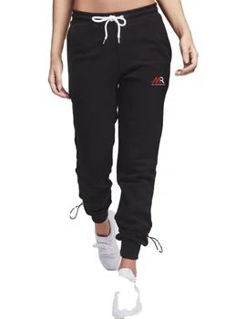 Tapered Fit Black 100% Cotton Fleece Gym Fitness Sweat Pants Toggle Womens Joggers OEM Tracksuit Bottoms
