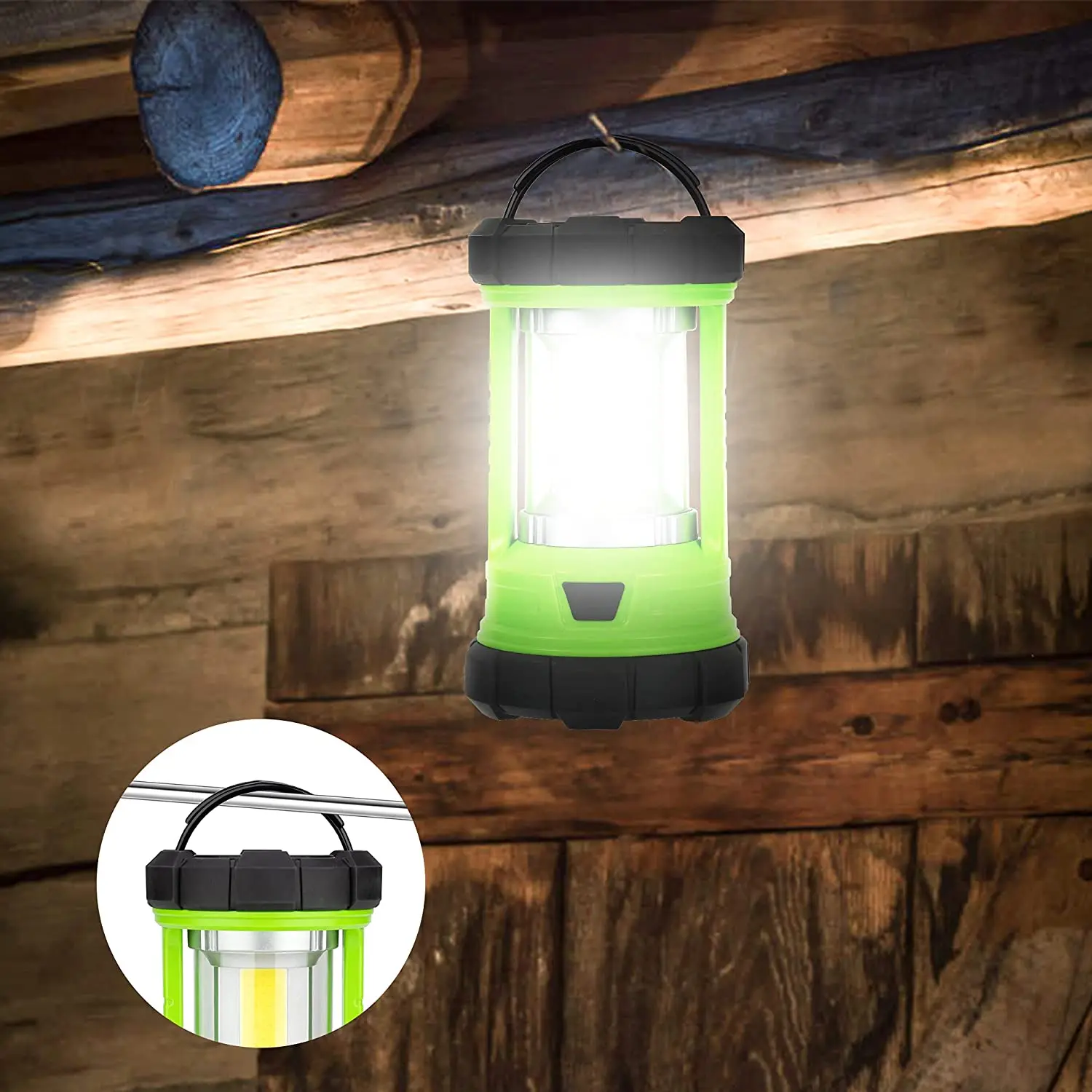 3000LM 5 Light Modes Portable Waterproof Rechargeable LED Camping Lantern Light Impact-Resistant Emergency Flashlight Lantern details