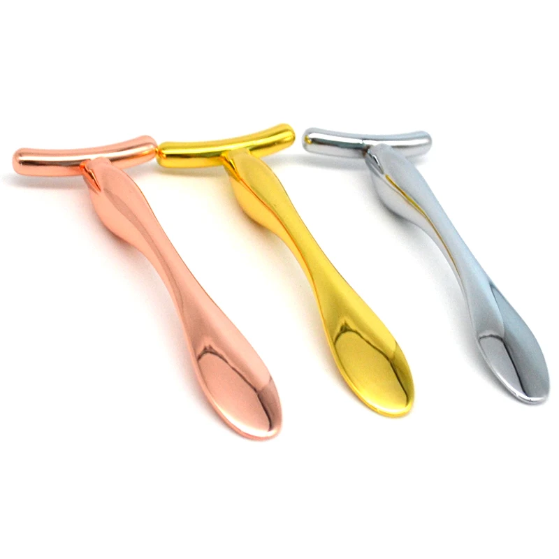 Cosmetic Spatula Custom Face Cream Spatula Cosmetic Beauty Metal Massage Stick For Face