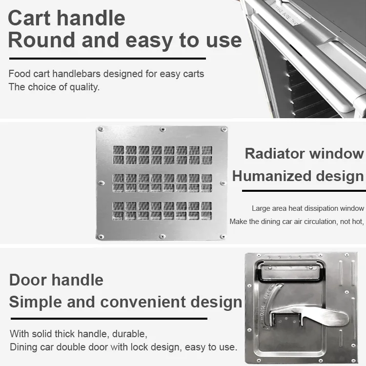 Galley Container Night Stand Side Table Rubber Roll Case Trolley Cart ...