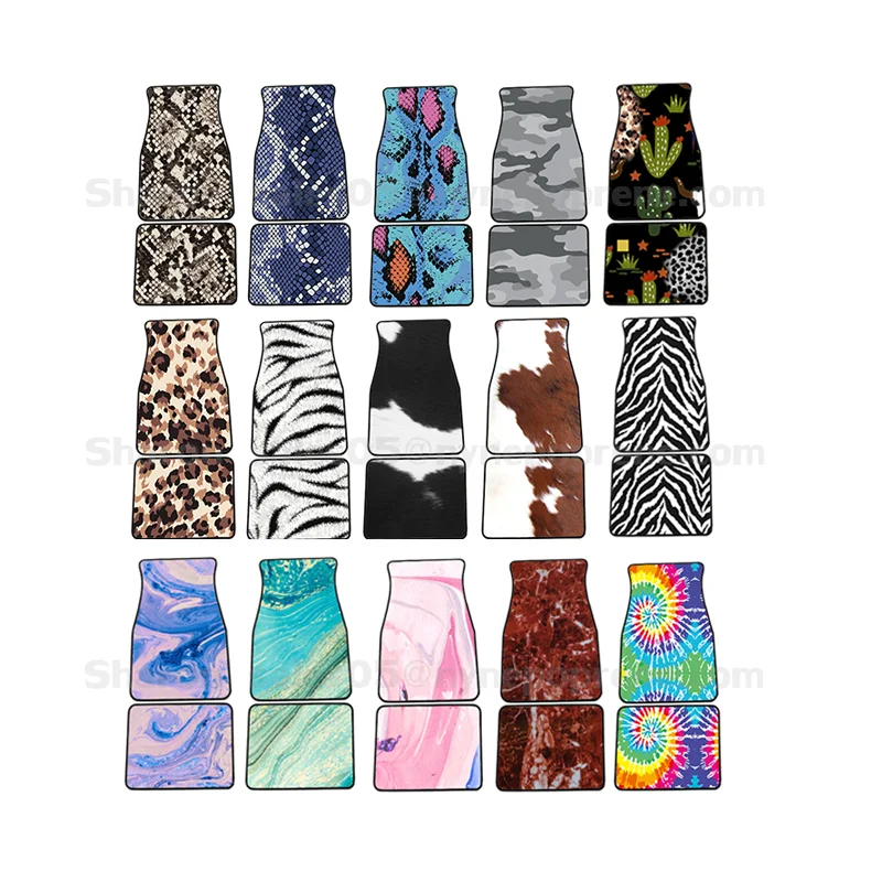 Ready To Ship Neoprene Sublimation Blanks Waterproof Universal Car Mats