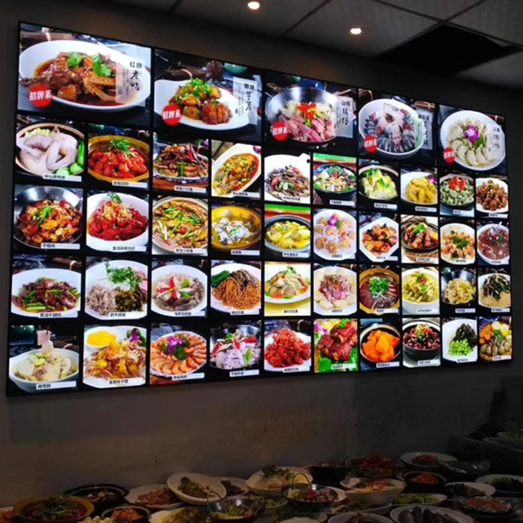 Luminous Fast Food Light Box LED Menu Board Display Desktop Advertising Light Box