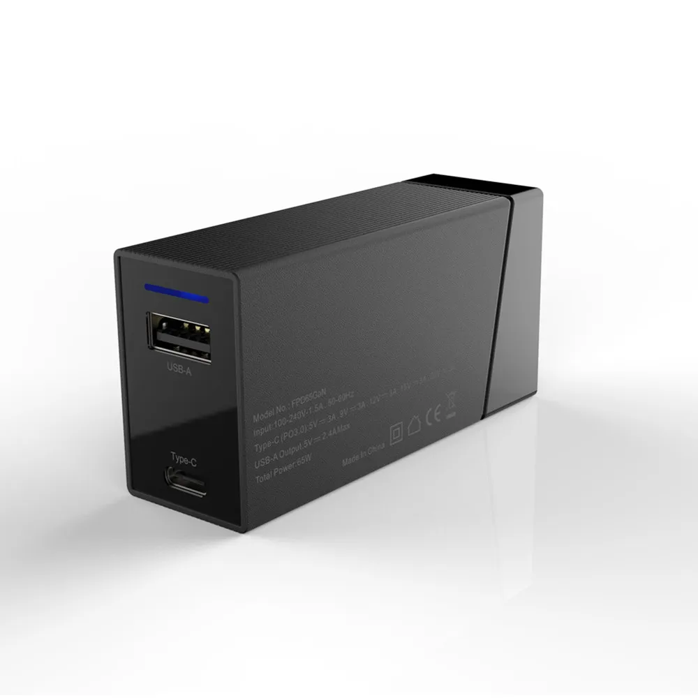 Новинка 2020, портативное зарядное устройство GaN 65 вт, быстрое зарядное устройство Type-C USB QC3.0 PD2.0 для ноутбука