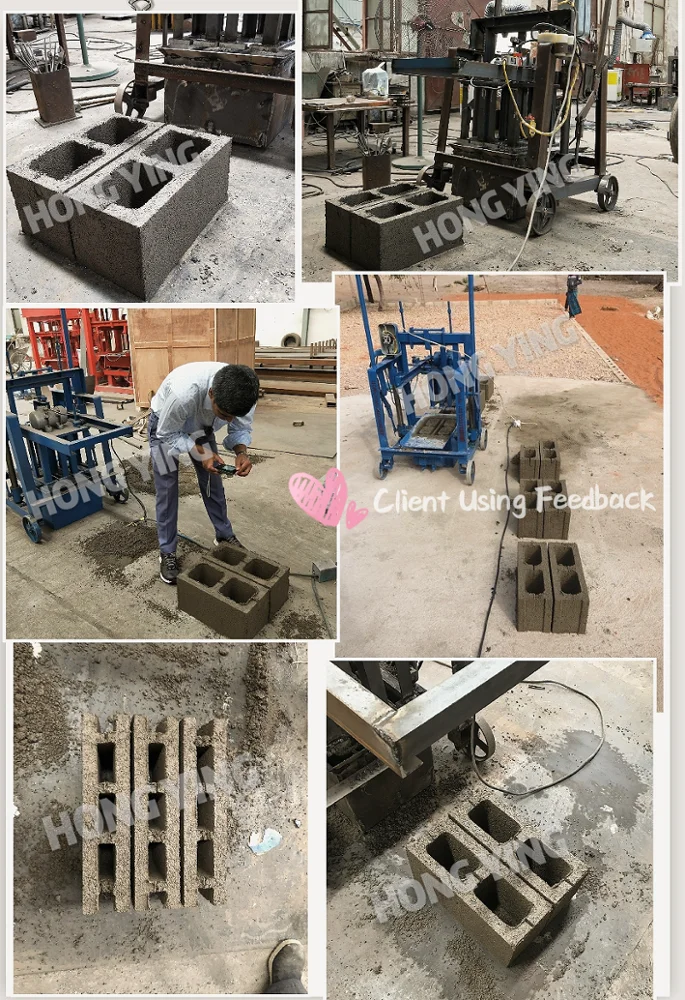 Qmy240 Diesel Engine Mobile Cement Block Making Machine In Jamaica