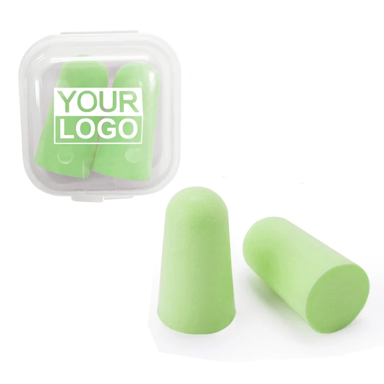 Custom Packing Ear Plugs Noise Cancelling Disposable Foam Ear Plug with Box