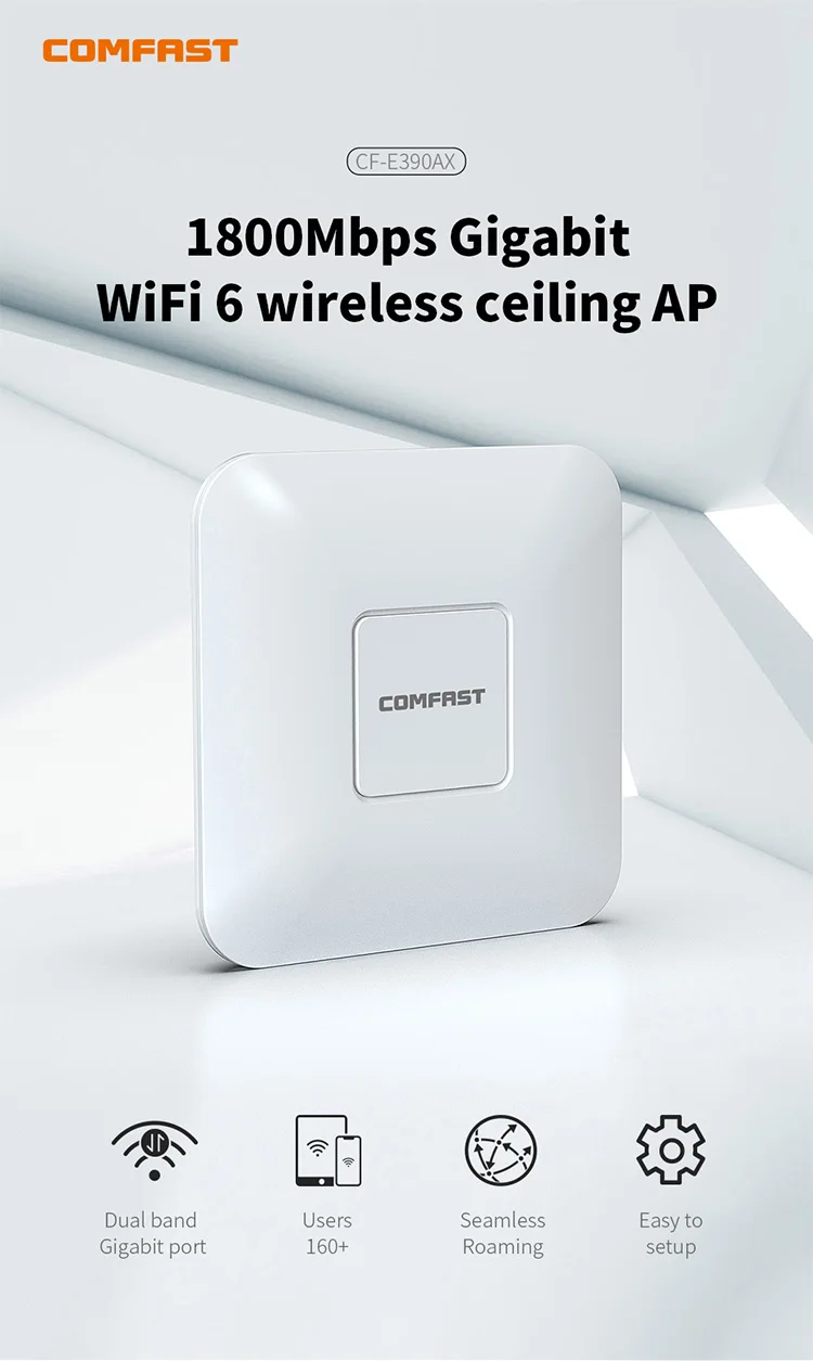 Indoor Wireless Router POE Indoor Wifi Router - Dual Band Wifi 6 Access Point