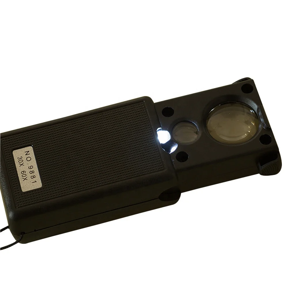 Лупа для ювелирных изделий с увеличительным стеклом UV 30X 60X