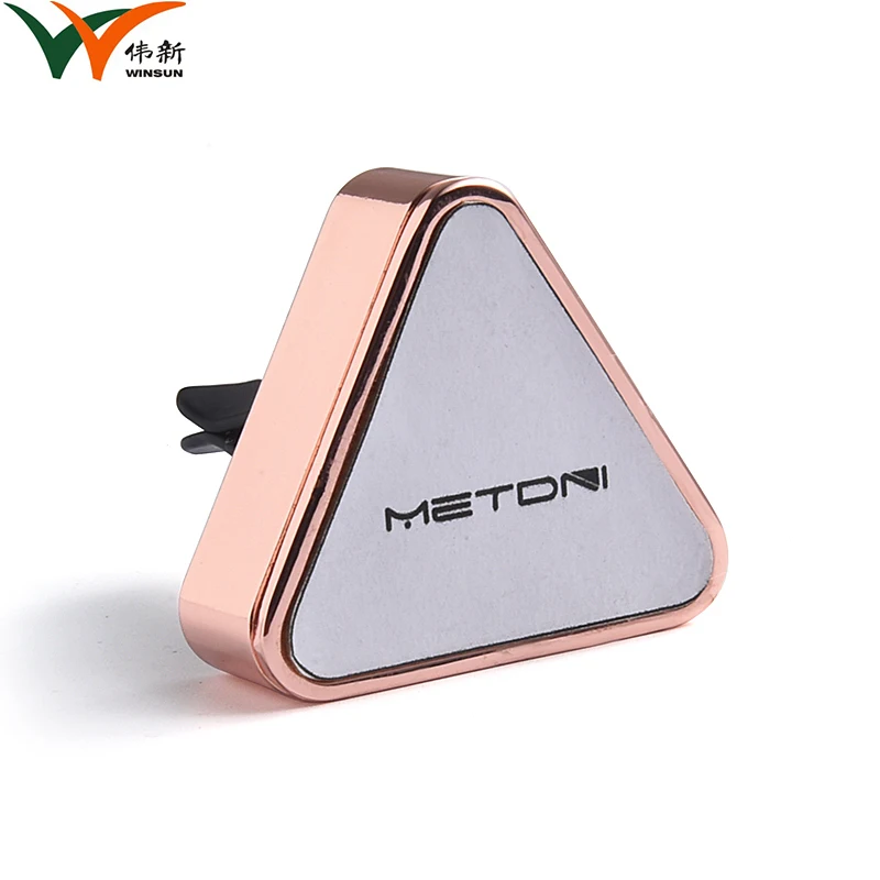 High Quality Personalized Custom Creative Design Triangle Shape Air Freshener Vent Clip Car Fragrance