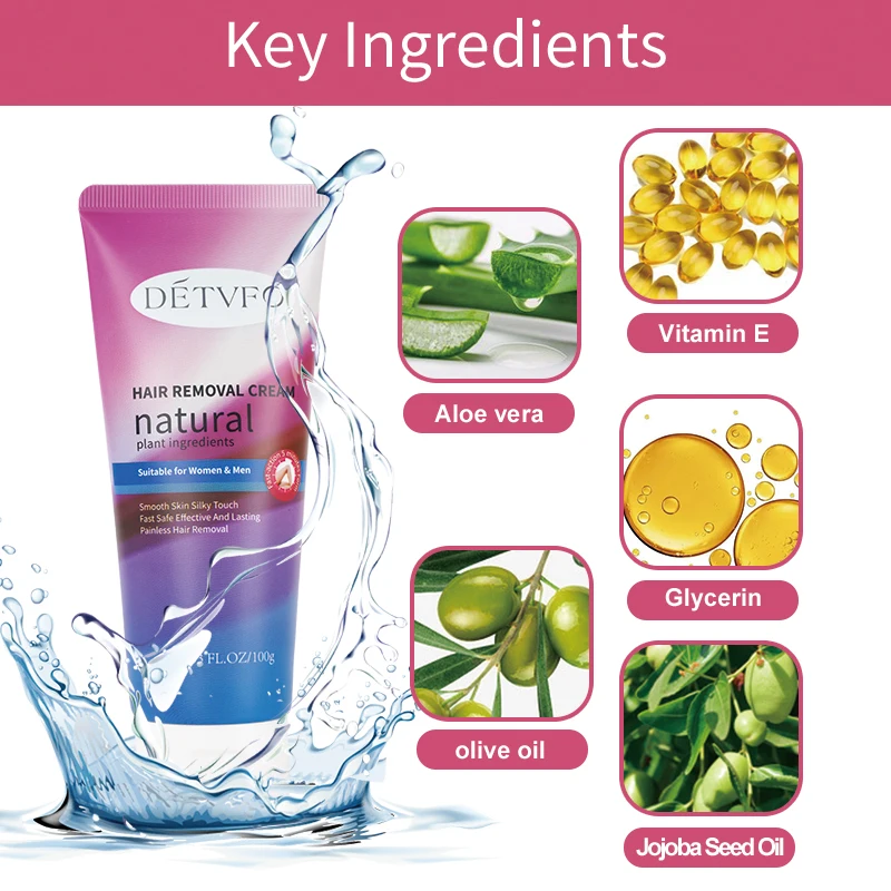 Wholesale Instant Underarm Face Body Pubic Hair Inhibitor Depilatory