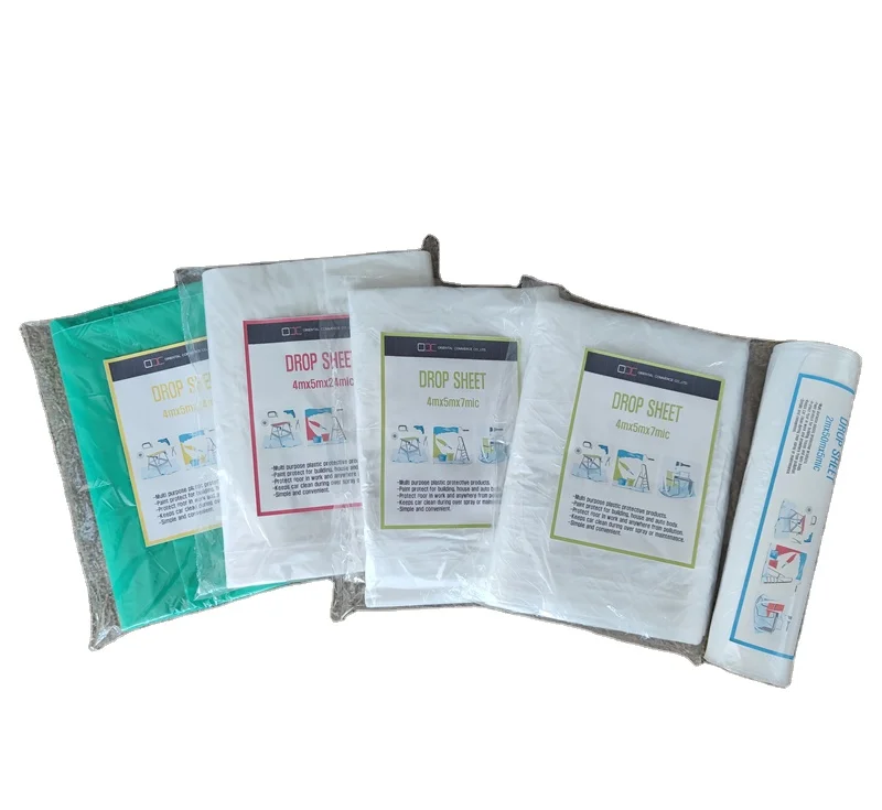 Clear Plastic Decorating drop sheet