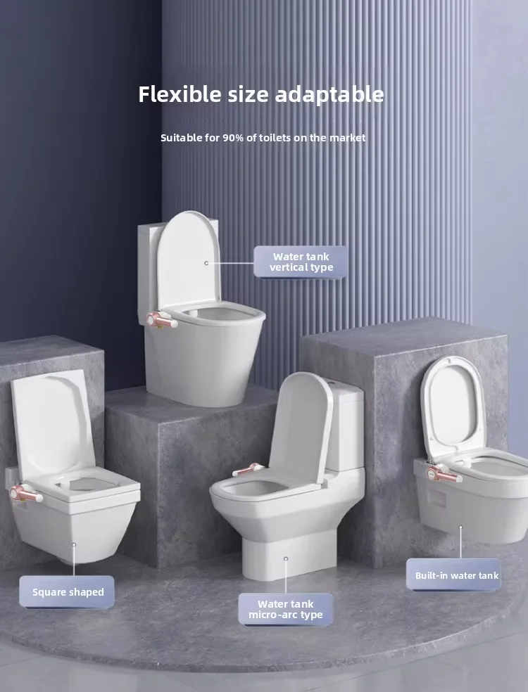 Toilet Accessories Non-electric Dual Nozzle Bidet Portable Ultra-Slim Toilet Bidet Attachment Without Installation for Home Use supplier