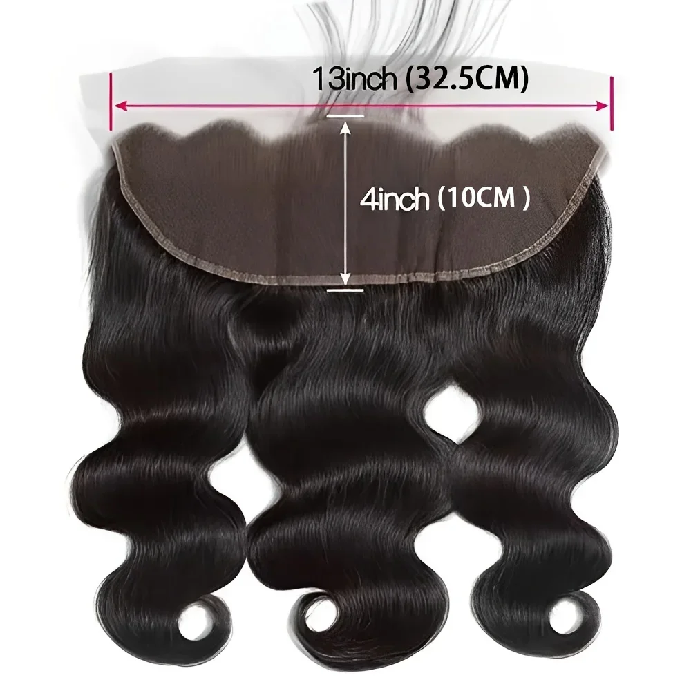 13x4 brazilian Body Wave dantela frontala par uman Remy par inchidere_voghion.com