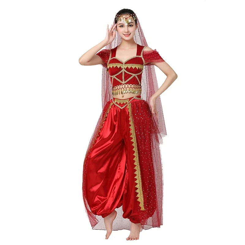 Cosplay Costume Stage Performance Dancewear Indian Dance Belly Dance Costumes Set For Women