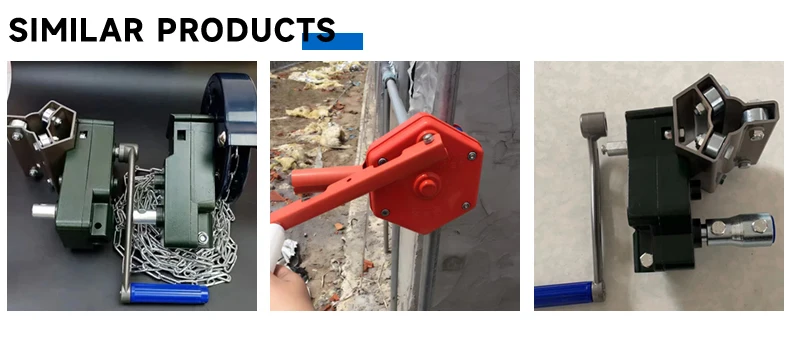 Greenhouse Side Ventilation - Manual Roll up Unit Winch