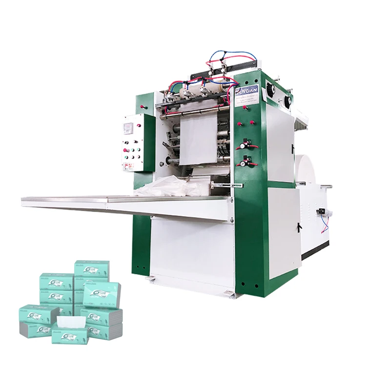 Fuyuan Factory Tissue Paper Converting Facial Tissue Making Machine 9 Lines Interfold Facial Tissue Machine