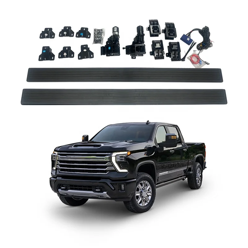 Noble Aluminum Alloy Pickup Side Step Power Running Boards for GMC YUKON Electric Thresholds Board Step