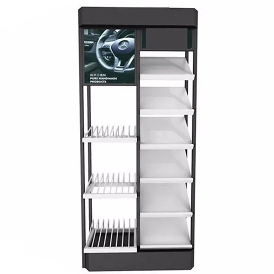 Custom Car Tire and Wheel Display Rack Steering Wheel Display Rack
