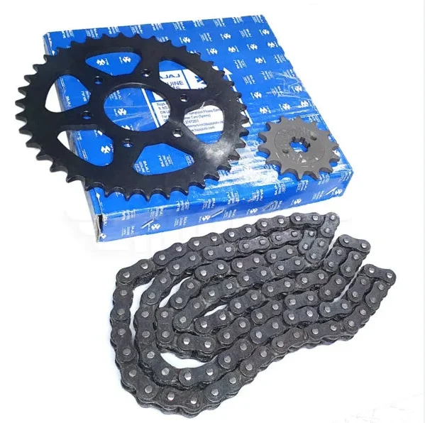 Pulsar Ns200 Pulsar Chain Kit Rolon Brass Coated Chain Sprocket