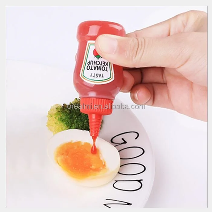Mini bouteille à Sauce Ketchup, petit conteneur à Sauce Portable