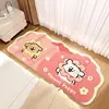 Ligne chien de fleur rose