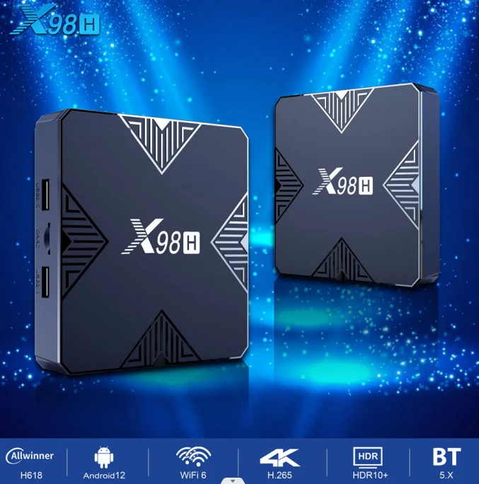 その他 TVBOX X98H Android TV Box - 4K Smart TV with 4GB RAM & 32GB Storage