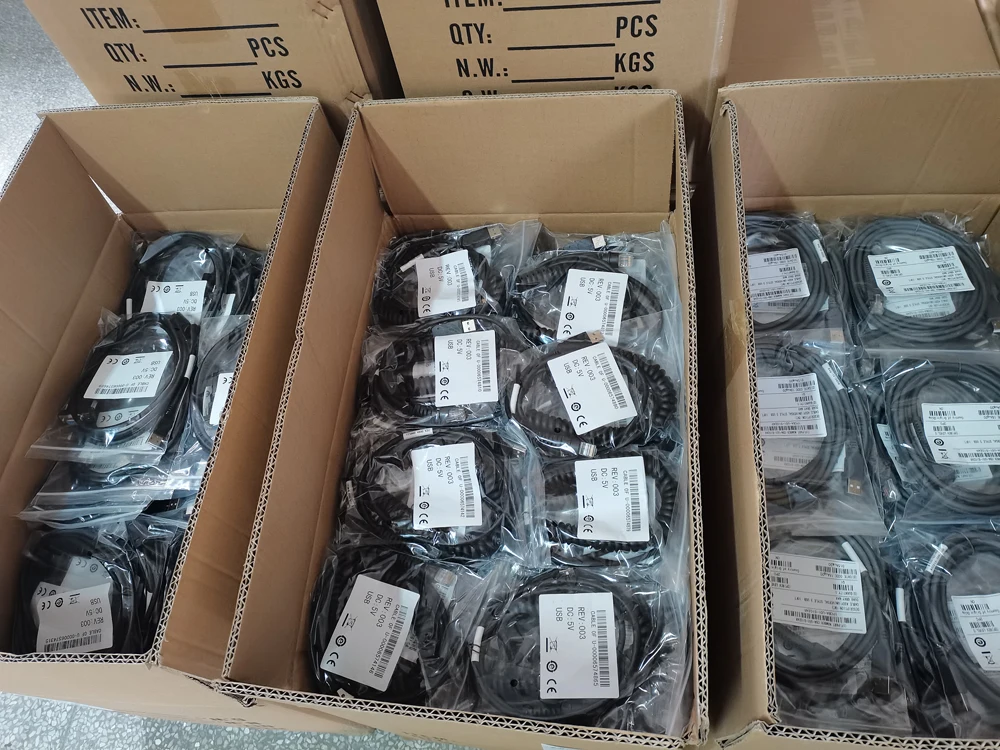 50 Pack Symbol Motorola Barcode Scanner USB Cable - 7FT / 2M - CBA-U01-S07ZAR - Fast Shipping