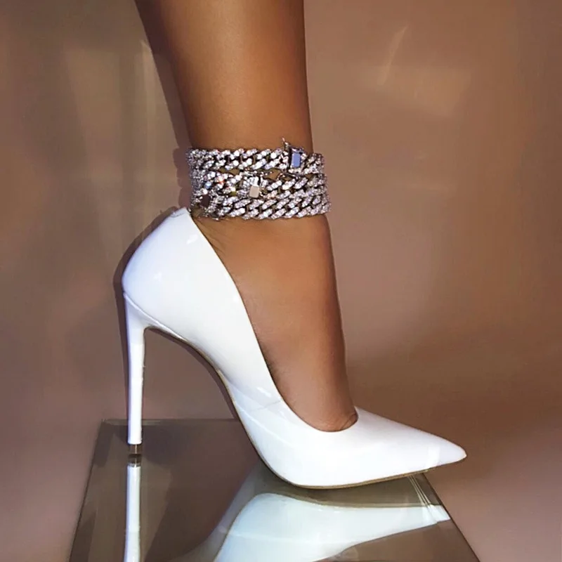 diamond link anklet