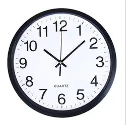 Оптовая продажа с фабрики рекламных подарков 12 дюймов круглые пластиковые кварцевые настенные часы вы легко сможете повесить в любом