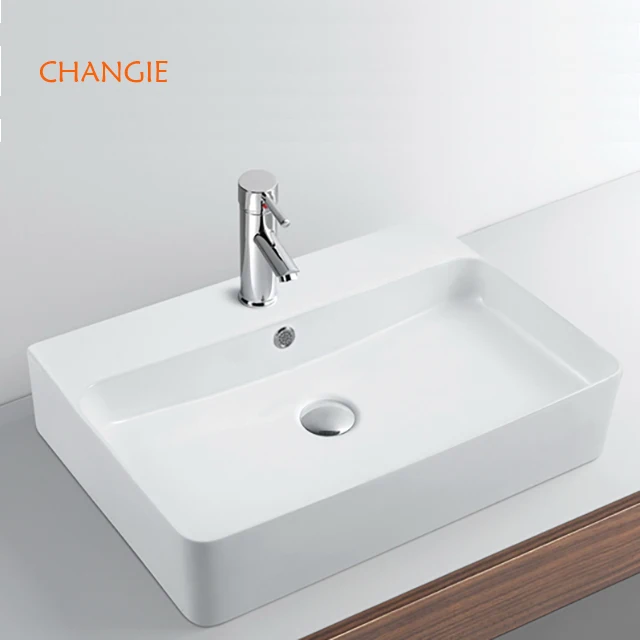 Pattern Wash Basin Surface Countertop Sunken Rectangular Countertop Basin Bathroom Basins Bathroom Sink