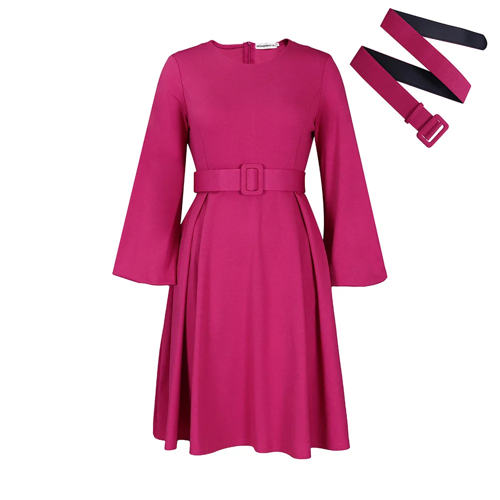 Latest Design African Dresses for Women Clothing O Neck A-line Dresses Women Lady Elegant Autumn Winter Dress With Belt| Alibaba.com Latest Design African Dresses for Women Clothing O Neck A-line Dresses Women Lady Elegant Autumn Winter Dress With Belt| Alibaba.com