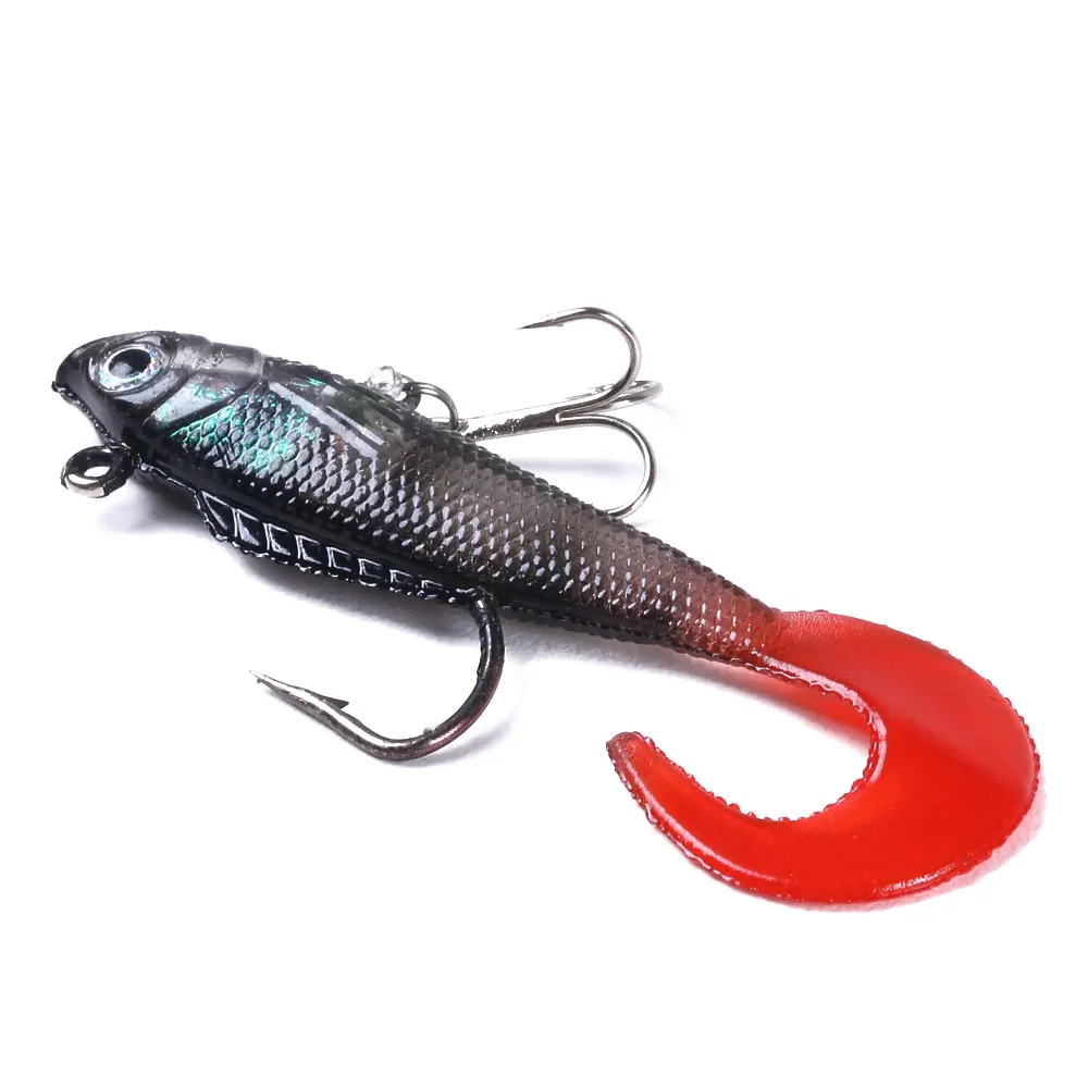 Hengjia Hot Selling Lead Head Soft Lure 9g 7cm Fish Type Artificial