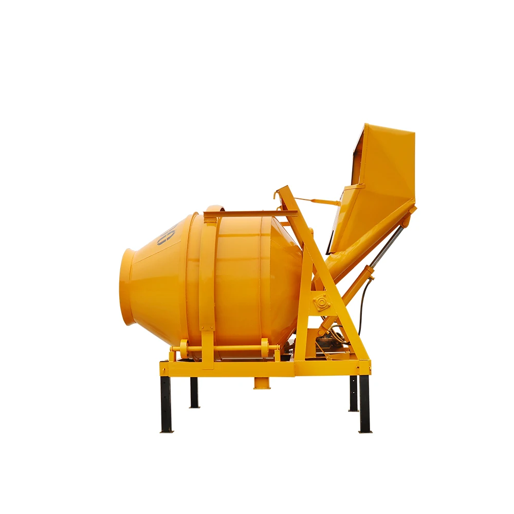 Movable Self Loading Hydraulic Automatic JZC Series Capacity Customizable Diesel Powered Drum Concrete Mixer