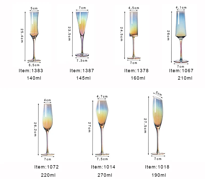 Custom Sparkling Wine Glass Champagne Glasses Lead Free Crystal Wedding