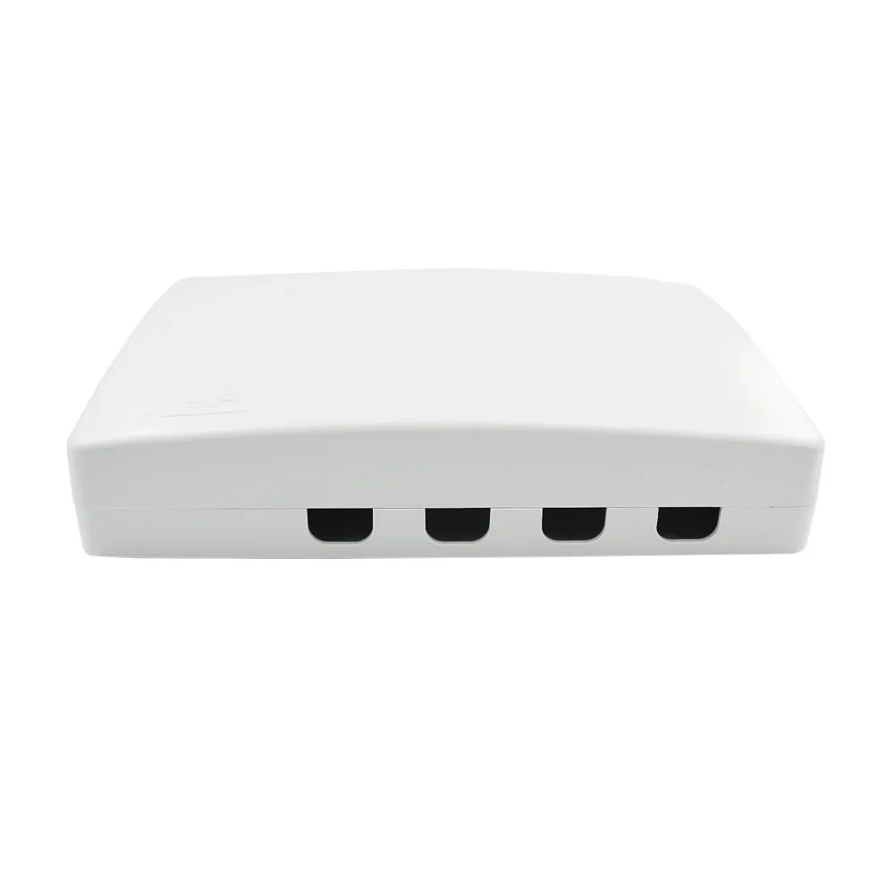 Fiber Optic 4 core FTTH Terminal Fiber Box 4port Surface Mount Outlet Box