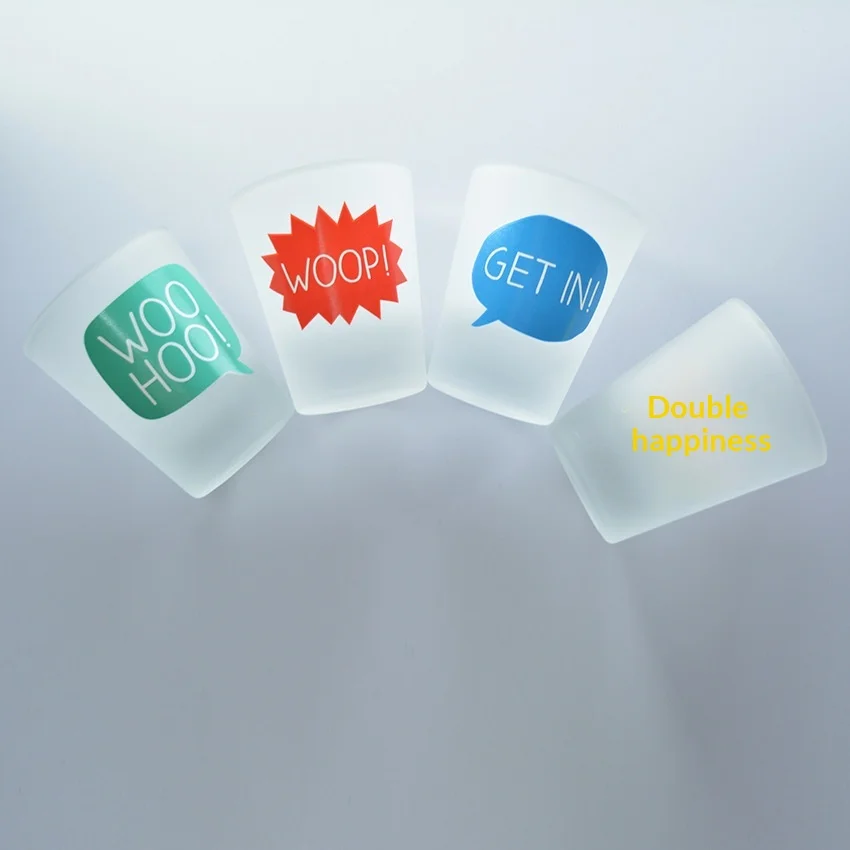 Supply 2oz Frosted Small Wine Glass Set Transparent Liquor Glass XY1032A Spirits Glass Cup Can Print Logo Modern Design preview 2