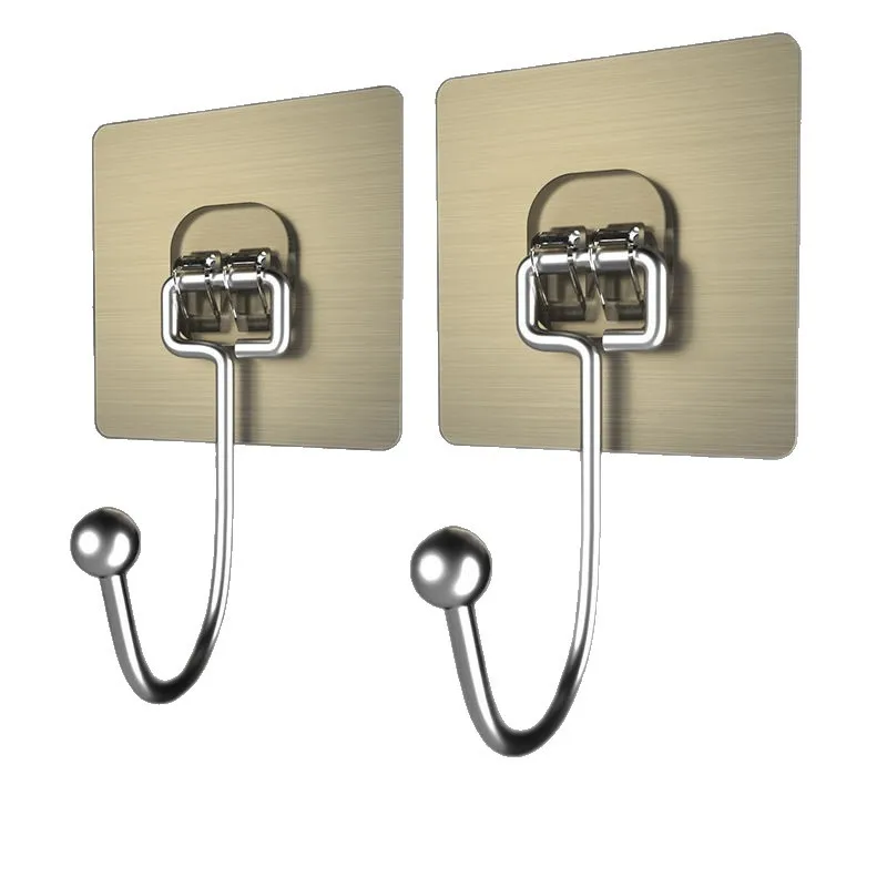 Gancio trasparente da parete, adesivo, autoadesivo, per asciugamani, impermeabile, senza cuciture, per bagno e cucina