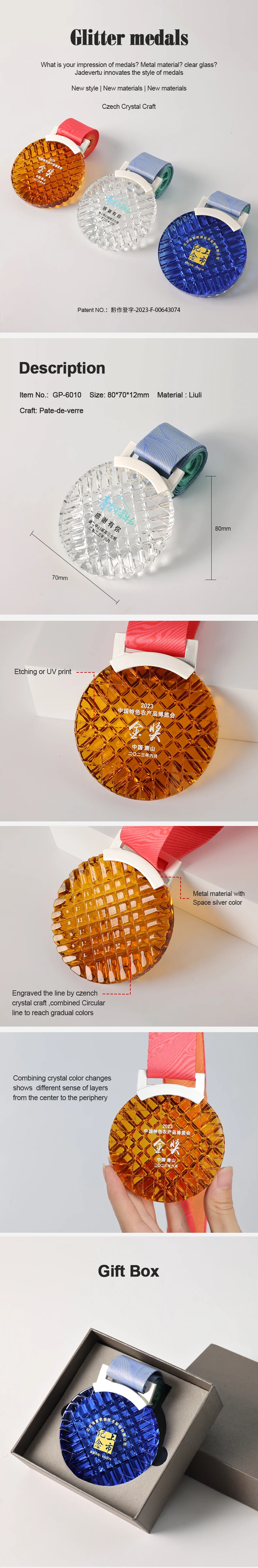 Cheap Wholesale Custom Blank Crystal Sport Award Trophy with Ribbon Fashion Trend