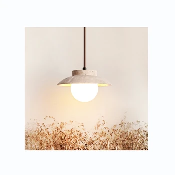 D2084 G9 travertine indoor lighting light pendant design lamp modern indoor decorative lamps manufacturer.
