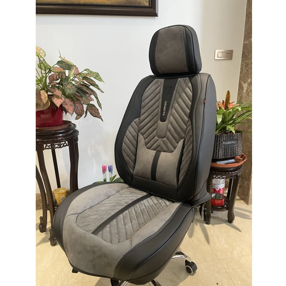 Juego completo de fundas de asiento de coche de cuero de PVC