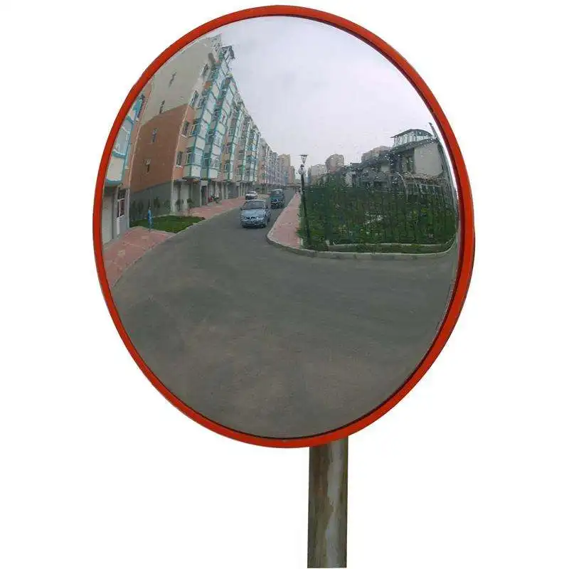 Hot Sale White Orange Clear Convex Road Turn Mirror Essential Roadway Product