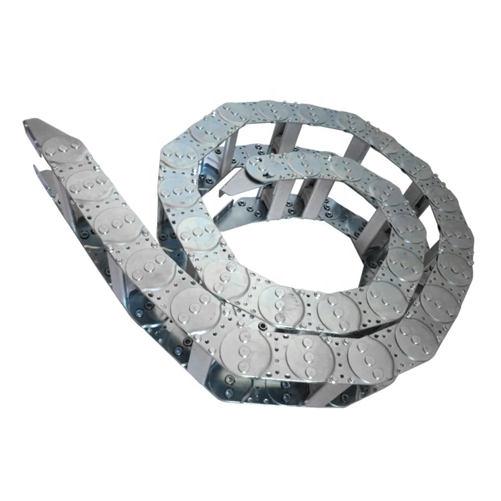 Steel Cable Drag Chain Hydraulic Hose Track Semi Closed Drag Chain