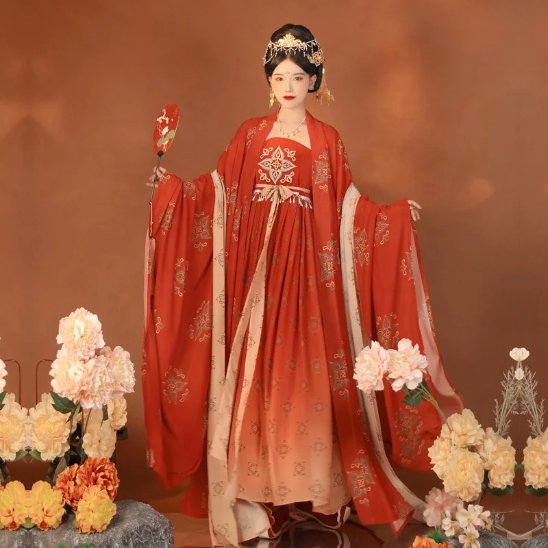 Ancient Han Dynasty Costume Long Big 