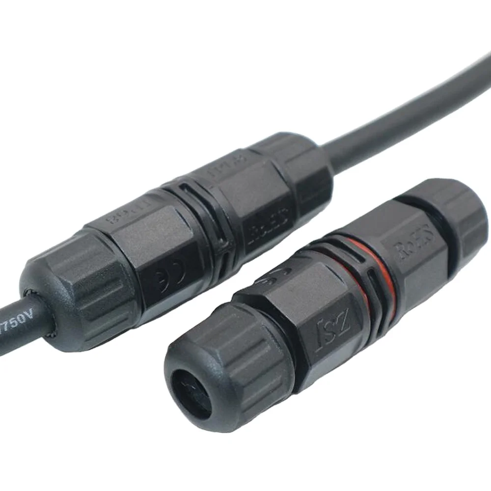 3Pin Waterproof IP Connector Electrical Terminal Wire Adapter Screw Locking Joiner for Outdoor Led Lights