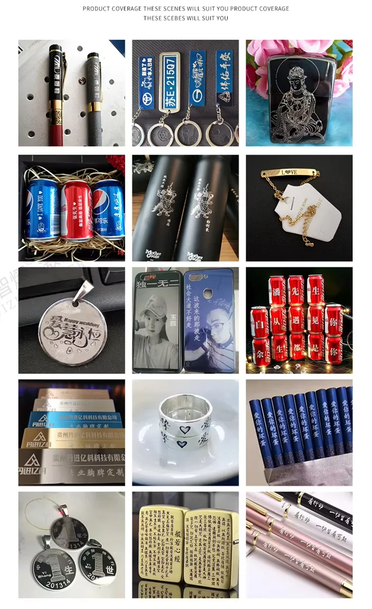 Portable Small 20w 30w 50w Fiber Laser Marking Machine RAYCUS Cnc Desktop Engraving Machine with Computer for Gold and Silver