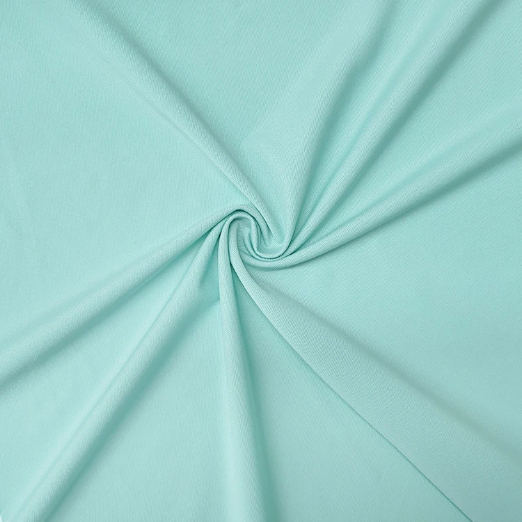 High Stretch Solid Spandex Fabric Jersey Material . Quick Dry Mint