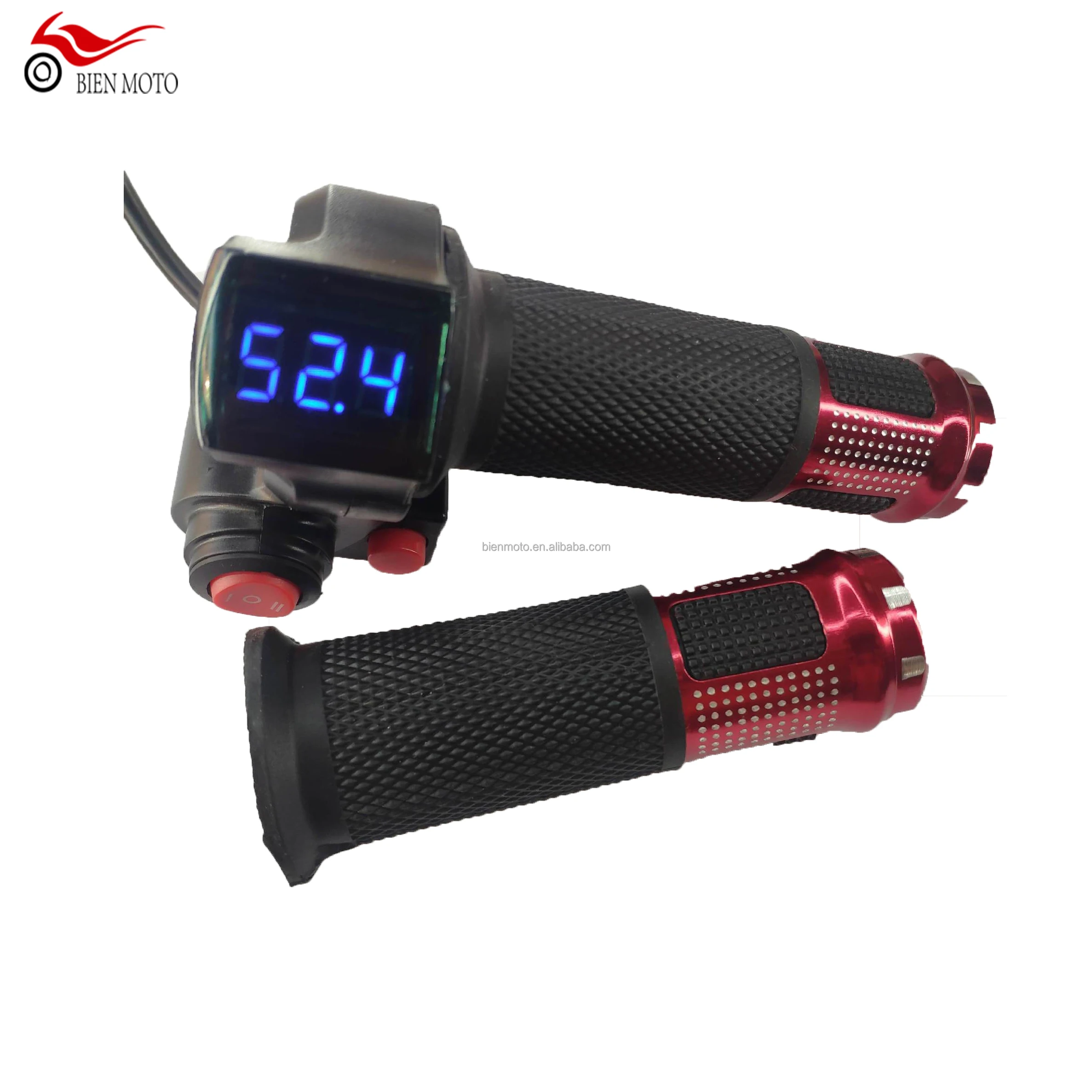 24V 36V 48V Universal Electric Bike Throttle Handlebar Digital Meter  Scooter Voltmeter Electric Scooter Throttle Accelerator