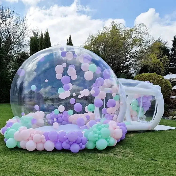 Kids Balloons Fun House Clear Inflatable Crystal Igloo Dome Bubble Tent ...