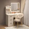 Lampe LED miroir - miroir rond - chaise papillon 80cm