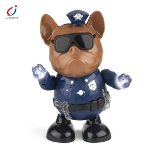 Chengji Robotic Guard Police Dogs Robot Toy Animal Electric Lights Dancing Music Police Dog Interactive Battery Police Dog Robot