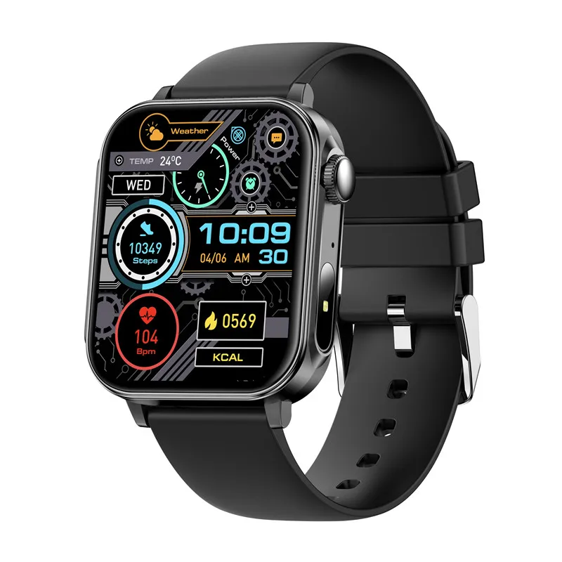 V96 Smart Watch for Men and Women Type-C Charge Flashlight Smart Bracelet Voice Assistant BT Call Fitness Tracker Smartwatch